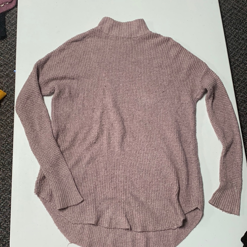 High neck oversized sweater